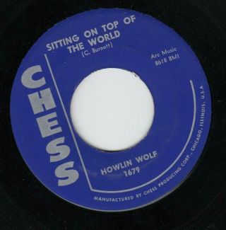 Howlin Wolf 45 Poor Boy/sitting On Top Of The World Chess M - 1679 Blues R&b Hear