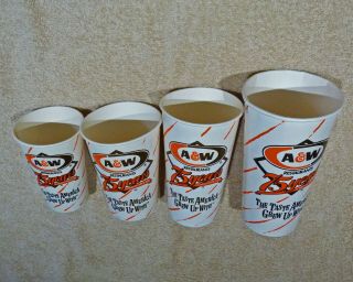 A&w Root Beer Paper Cups – “75 Years” – 4 Sizes