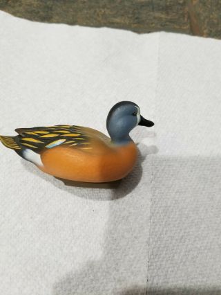 Jett Brunet Ducks Unlimited Miniature Decoy Blue Wing Teal 2