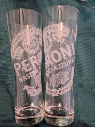 Peroni Signature Italian Beer Glass | Set Of 2 Glasses