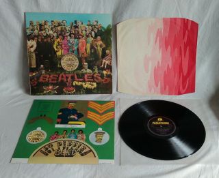 The Beatles 1967 Uk Lp Sgt Pepper Stereo First Press,  Wide Spine,  Example