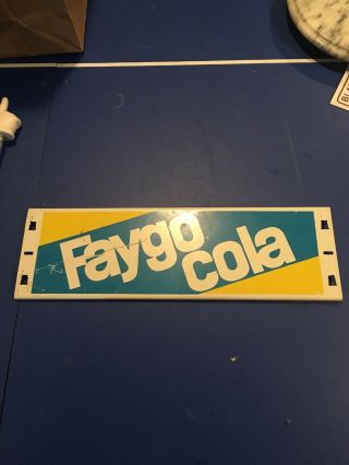 Vintage Faygo Soda Metal Sign