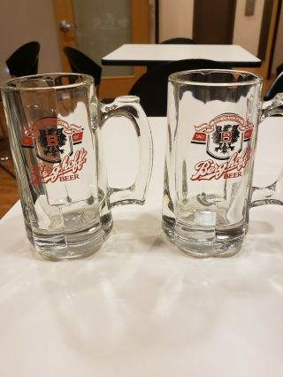 Beer Glass Mug Stein Berghoff Brewery 1887 Set Of Two