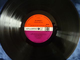 LED ZEPPELIN II UK LP ATLANTIC 588 198 RED/PLUM 1969 2