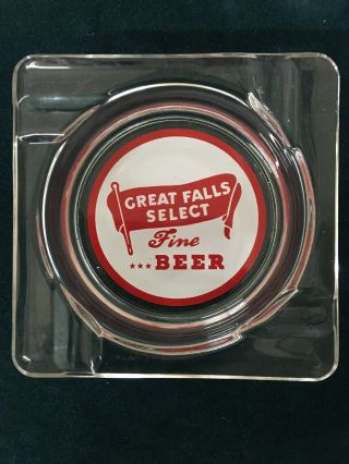 Vintage Great Falls Select Beer Advertising Ashtray