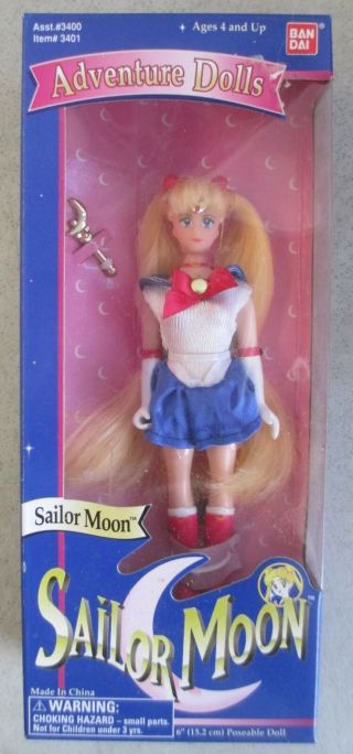 Mib 1995 Bandai Sailor Moon - Sailor Moon Adventure 6 " Doll