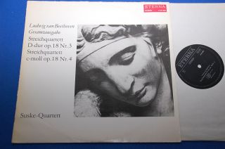 Suske Quartet Beethoven String Quartets Op.  18 Nos 3 & 4 Eterna B/s Stereo 70s Nm