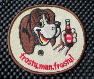Frosty Man Frosty Dr Pepper Embroidered Patch Nos Beverage Soft Drink 4 1/4 X 4