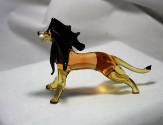 Art Blown Glass Murano Figurine Glass Lions Figurine 2