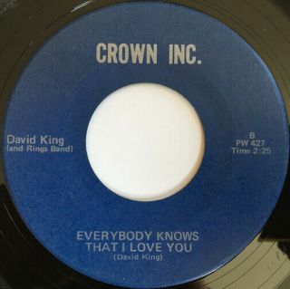 David King & Rings Band Everybody Knows Unknown Soul Funk Boogie 45 Hear