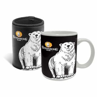 Bundy Bundaberg Rum Coffee Mug Cup & Can Cooler Stubby Holder Man Cave Bar Gift