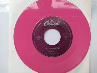 The Beatles - We Can Work It Out/day Tripper - Usa 1988 Jukebox Only Pink 7 " Single
