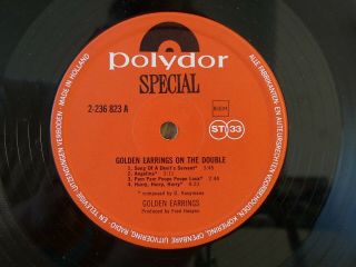 GOLDEN EARRINGS On The Double DUTCH 2 LP GARAGE BEAT PSYCH PROG ROCK Earring 3