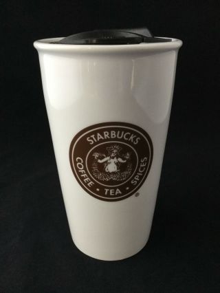 Starbucks 2012 Brown Starbucks Emblem 12 Oz Travel Coffee Tea Spices Travel Mug