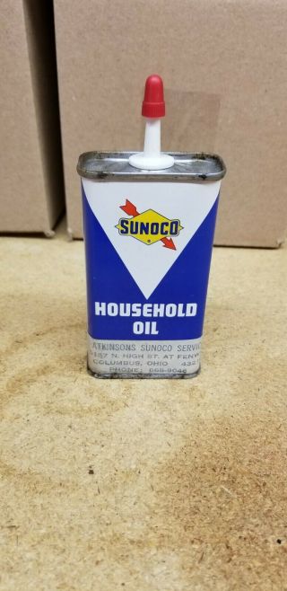 Sunoco Household Oil Can - Full Uncut Top
