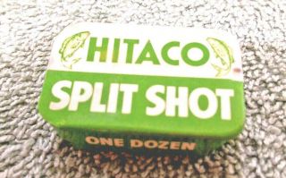 Vintage Hitaco Split Shot One Dozen No 7.  Inches Lime Green & White In Color