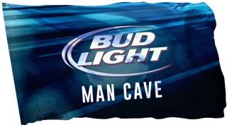 Budweiser Bud Light Beer Flag Banner 3 X 5 Ft Man Cave Bar