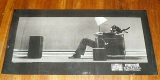Maxell Poster Cassette Tape 1990 Blown Away Promotional 20 " X 40 "