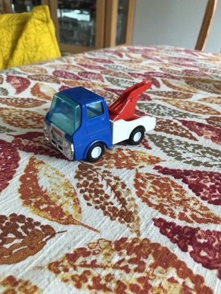 Vintage Marx Red White And Blue Plastic Tow Truck