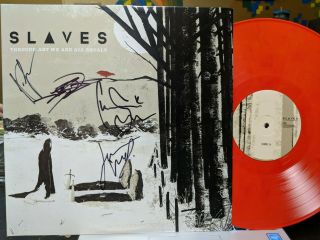 Slaves - Through Art We Are All Equals Lp Orange/red Signed