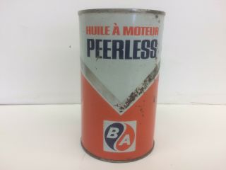 British American Peerless Motor Oil can 3