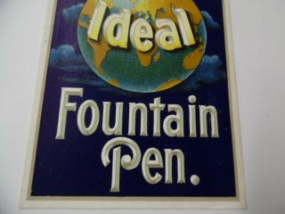 c.  1910 Waterman Idea Fountain Pen Color Litho Trade Card Antique VG, 3