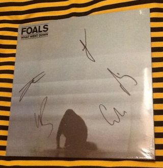 Foals What Went Down Hand Signed Autographed Lp Album Record Vinyl 2015