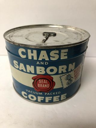 Vintage Chase & Sanborn Coffee Tin Can
