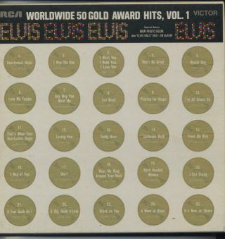 Elvis Presley - Worldwide 50 Gold Award Hits,  Vol.  1 - 4x12 " Vinyl Lp Box Set