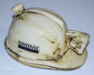 2007 Sandvik Tawny Port Australia Mining Helmet Jar Empty