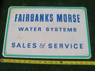 Fairbanks Morse Dealer Sign 1965 Nos Hit Miss Motor Scioto Signs Embossed Tin