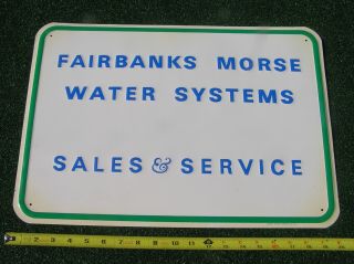 Fairbanks Morse Dealer Sign 1963 Nos Hit Miss Motor Scioto Signs Embossed Tin