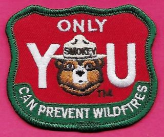 Usfs Us Forest Service 1998 Smokey The Bear Only You Can Prevent Wildfires Patch