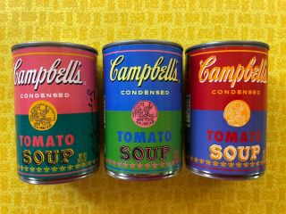 Set Of 3 Andy Warhol Campbell 