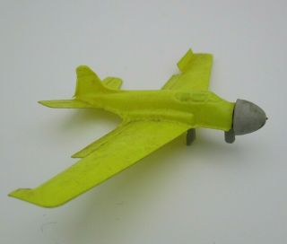 Vintage 1969 Mattel Hot Wheels Sky Show Airplane - Yellow - No Decals