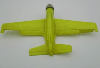 Vintage 1969 Mattel Hot Wheels Sky Show Airplane - Yellow - No Decals 2