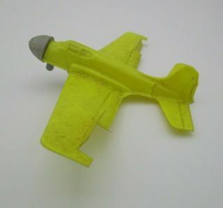 Vintage 1969 Mattel Hot Wheels Sky Show Airplane - Yellow - No Decals 3