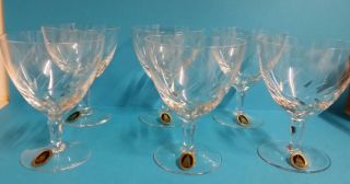 Vintage Royal Mcg Crystal Liqueur Glass English Hand Cut Crystal Glasses 10cm