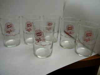 Set 6 Vintage Schlitz Beer Glasses Taster Draft Bar Tapper Brewery - 3 1/2 Tall