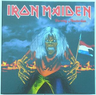Iron Maiden – Burning Amsterdam – 4 Lp Box,  Holland,  2 Shows 1982 - 83,  Gadgets