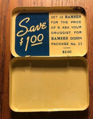 Vintage Ramses Prophylactic Condom Tin 2