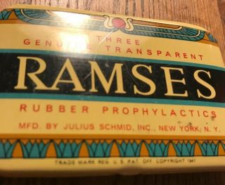Vintage Ramses Prophylactic Condom Tin 4