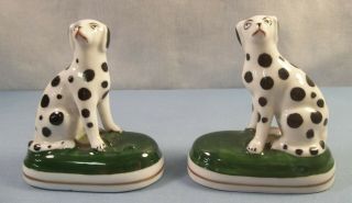 Vintage Staffordshire Style Dalmatian Dog Pair - Germany