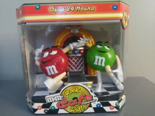 M & M’s Rock’n Roll Cafe Dispenser - Red And Green Character M & M’s -