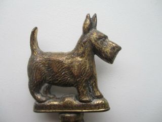 Antique Brass Scottish Terrier Scotty Dog Letter Opener
