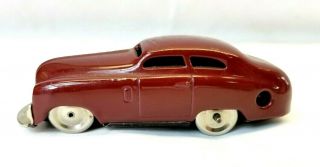 - Schuco Mirakocar Made In Us Zone Germany Rare Maroon Wind Up Toy Car