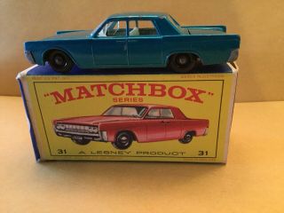 Matchbox Lesney No.  31 Lincoln Continental