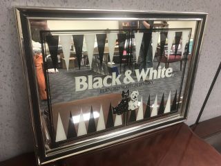Black & White Blended Scotch Whiskey Mirror Picture Bryton Mechanical Inc