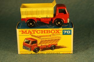 Vintage 1966 Matchbox Lesney Series 70 Grit Spreader Truck Nos
