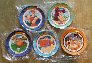 (5) Hercules Mcdonalds Disney Collector Plates 1997 Vibrant Colors Nos